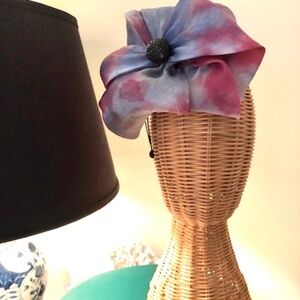 Kentucky Derby Hat Fascinator Christine A. Moore Silk Flower Royal Kate Style!